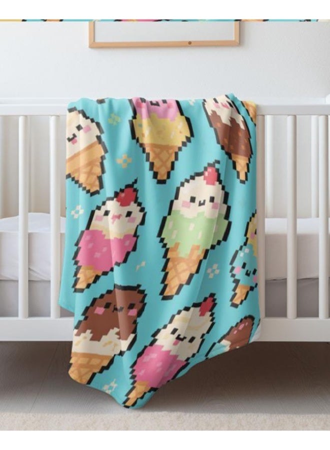 general Baby and children's cartoon flannel thin blanket (warm and comfortable, suitable for sleep, game use) 70cm*100cm - Image 3