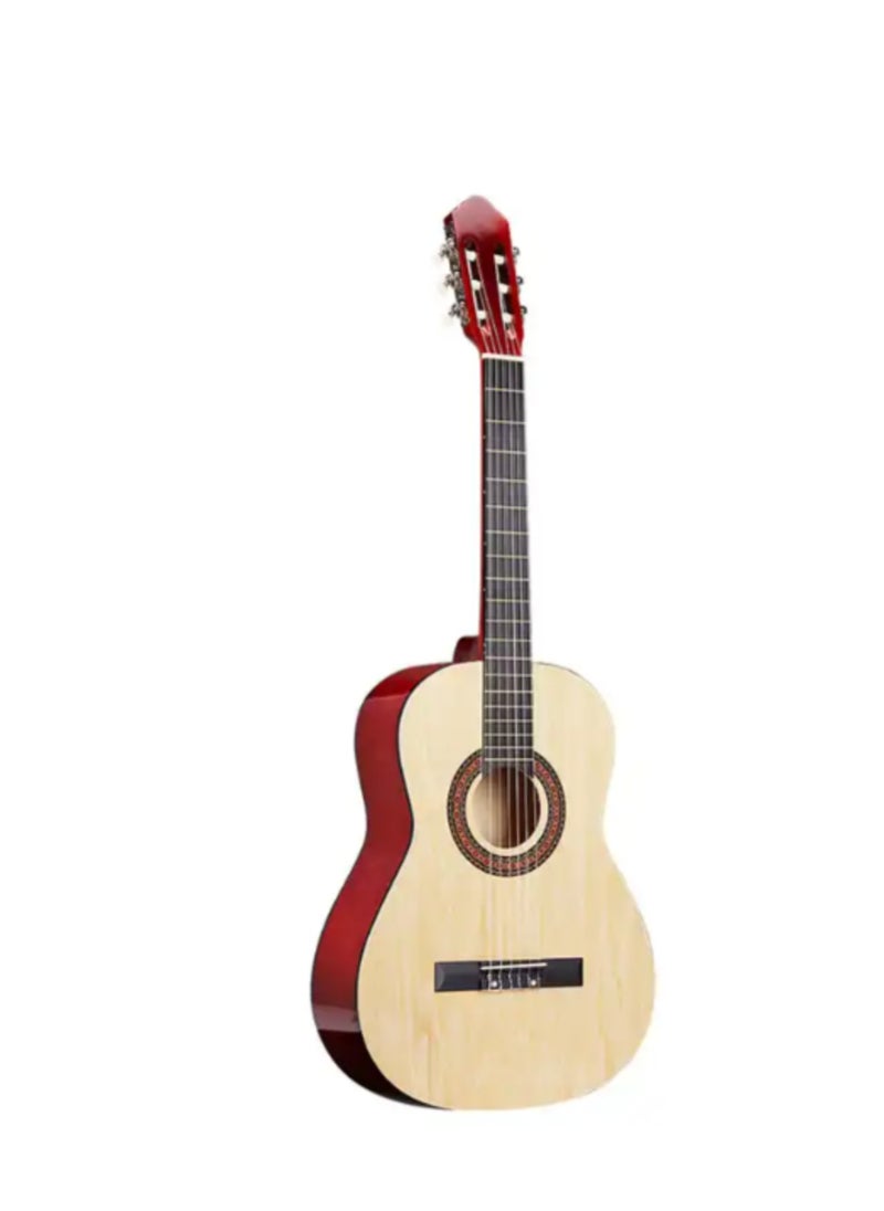 Megarya 39” Classical Guitar with Nylon Strings Guitar with Truss Rod for Beginner Professional Acoustic with Bag, Strap, Capo, Picks(Natural)  - Image 2