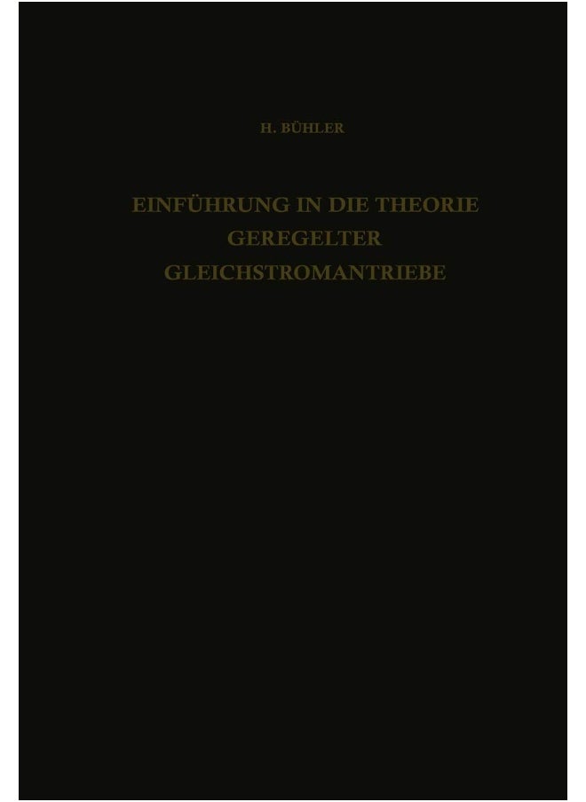 Einführung in die Theorie Geregelter Gleichstromantriebe 