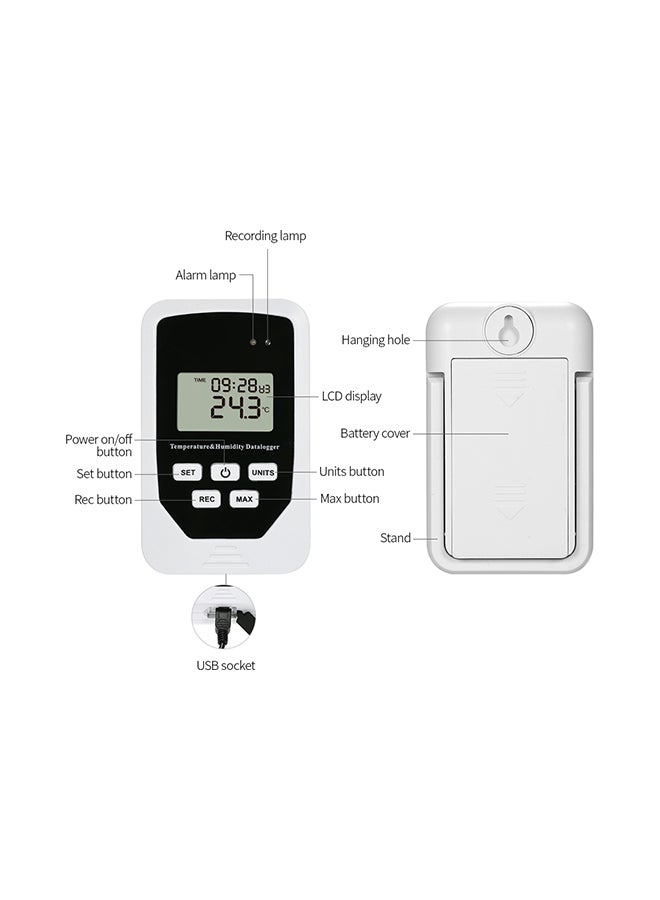 Mini Usb Humidity Temperature Data Logger White 15.50x6x11centimeter - Image 2