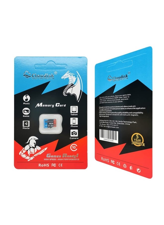 Cloudisk - 2Pack Micro SD Card 8GB U1 Class 10 Micro SDHC High Speed Memory Card Optimized for Gaming, Cell Phone, Camera, Tablets and Drones - Image 1