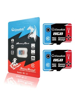 2Pack Micro SD Card 8GB U1 Class 10 Micro SDHC High Speed Memory Card Optimized for Gaming, Cell Phone, Camera, Tablets and Drones
