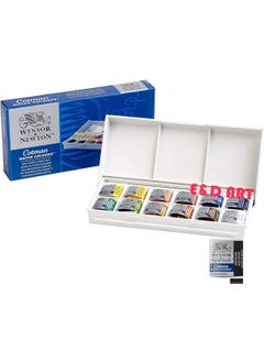 Winsor Newton Winsor Newton Cotman 12 Colour Sketchers Pocket Type + 1 Tablet I  - Image 1