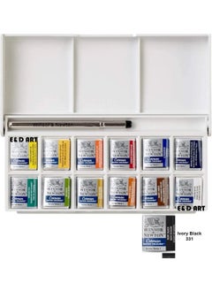 Winsor Newton Winsor Newton Cotman 12 Colour Sketchers Pocket Type + 1 Tablet I  - Image 2