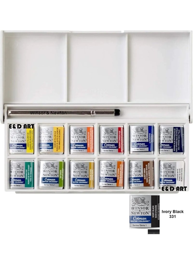 Winsor Newton Winsor Newton Cotman 12 Colour Sketchers Pocket Type + 1 Tablet I  - Image 2