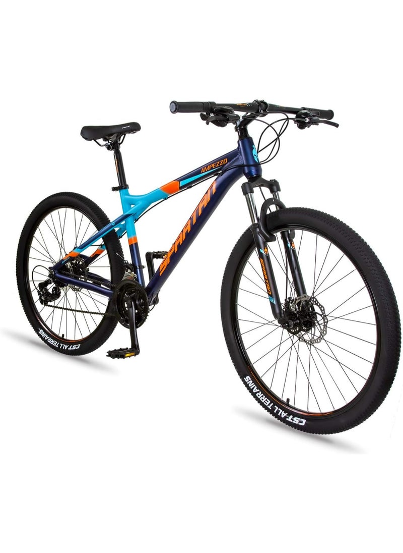 Spartan - Ampezzo Men's Mountain bike| 27.5 inch wheel size |21 Speed Shimano gear| for Adult | Blue - Image 1