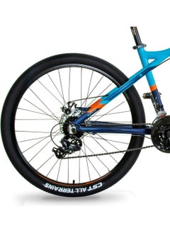 Spartan Ampezzo Men's Mountain bike| 27.5 inch wheel size |21 Speed Shimano gear| for Adult | Blue  - Image 3