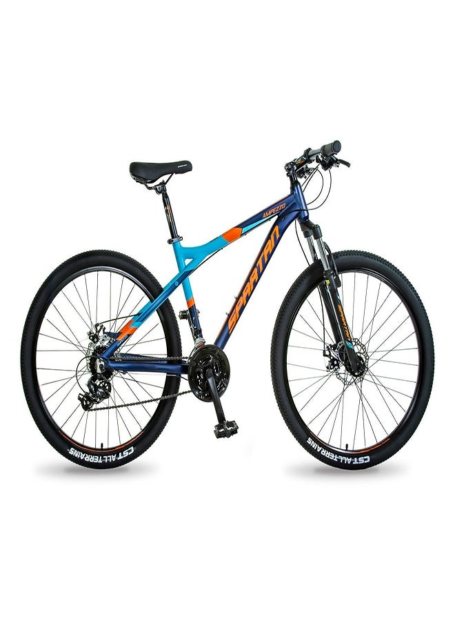 Spartan Ampezzo Men's Mountain bike| 27.5 inch wheel size |21 Speed Shimano gear| for Adult | Blue  - Image 1