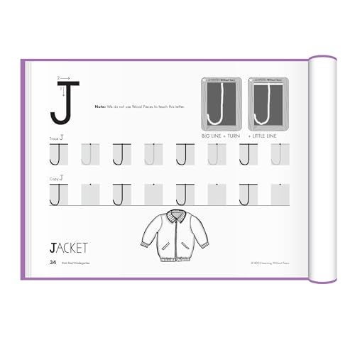 Learning Without Tears Kick Start Kindergarten, Age 3+, Preschool, Handwriting Practice, Writing Book, School & Home, Language Arts, Tutoring, Sensory - Image 4