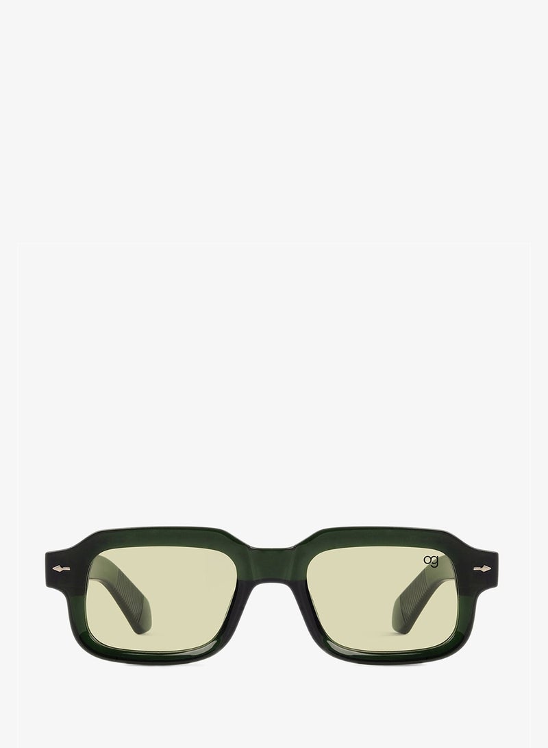 Woggles Designer Green Square Sunglasses| Men & Women| 100% Uv Protection - Image 4