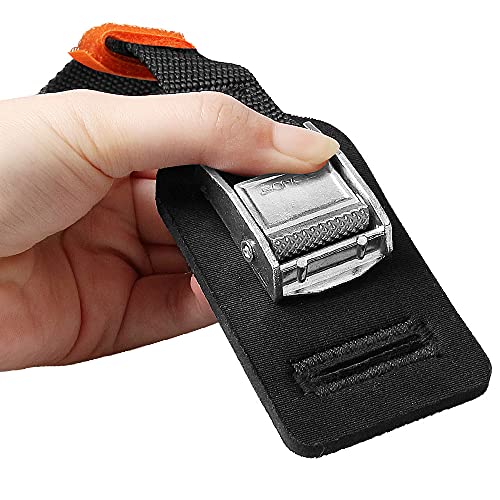 Boncas Sturdy 16-foot-by-1-inch Tie Down Strap Lashing Strap Cargo Tie-down Strap Padded Cam Lock Buckle 2 Pack - Image 5