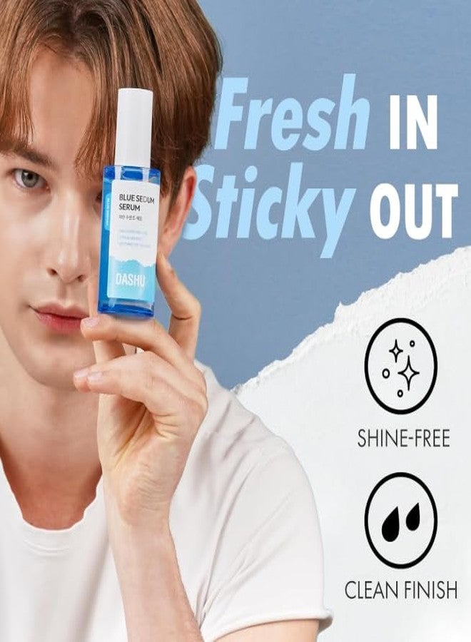 DASHU Blue Sedum Water Serum | Hydrating Skin Serum Water Based Moisturizer for Face 8 Hyaluronic Acids | Men’s Grooming Essentials 2.19 fl oz - Image 3