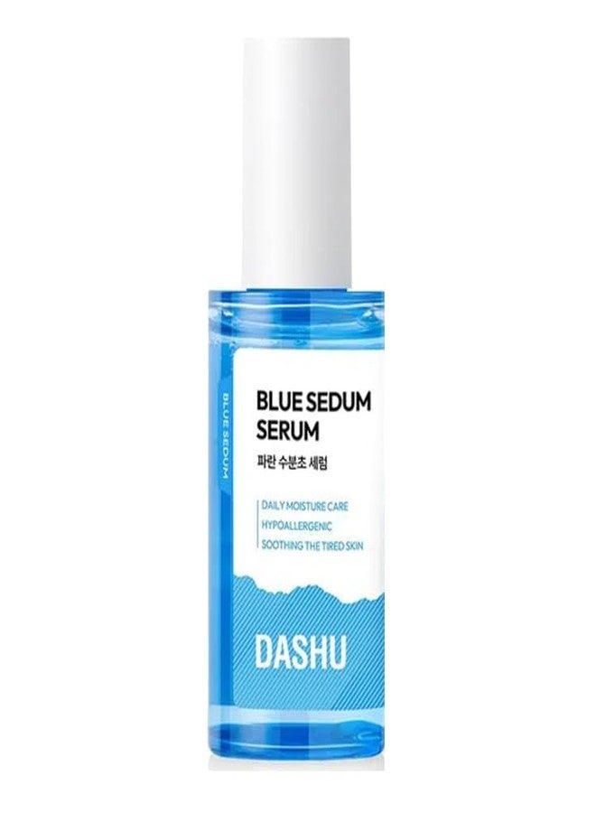 DASHU Blue Sedum Water Serum | Hydrating Skin Serum Water Based Moisturizer for Face 8 Hyaluronic Acids | Men’s Grooming Essentials 2.19 fl oz - Image 1
