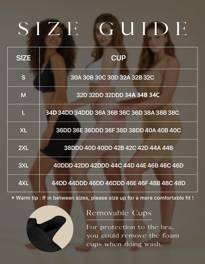 SIMIYA Womens Sports Bras, Yoga Comfort Seamless Stretchy Sports Bra for Women 3 Pack - Image 2