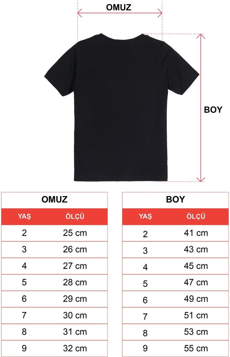 WEWE Crew Neck Short Sleeve Wild And Car Printed Black Color Boy Tshirt  - Image 3