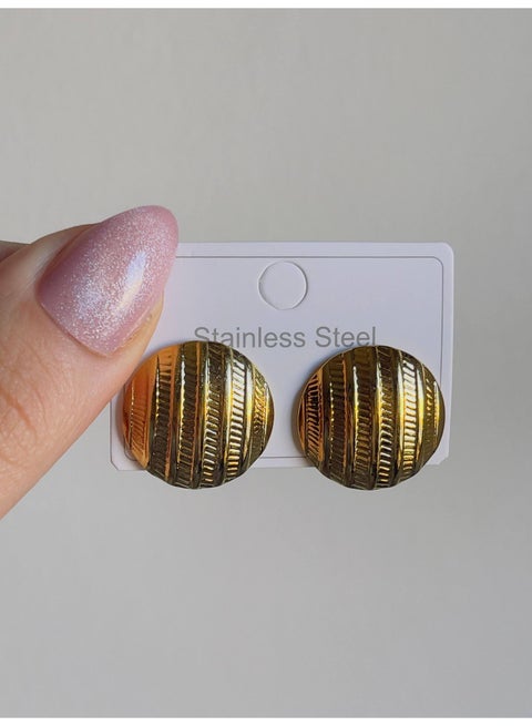 Elegant stainless steel earring