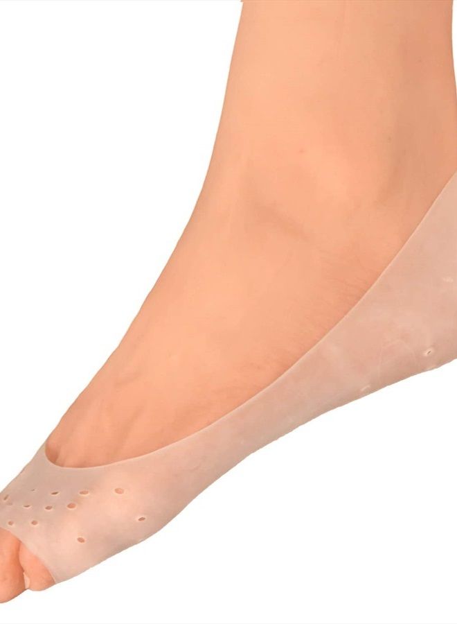 Dr. Frederick's Original Moisturizing Gel Socks - 4 Pieces - Prevents Dry Cracked Heels & Cracked Feet - Day & Night Socks - W4-10 | M5-8 - Image 1