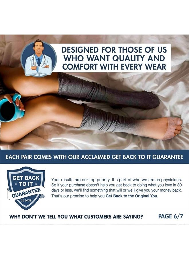 Dr. Frederick's Original Moisturizing Gel Socks - 4 Pieces - Prevents Dry Cracked Heels & Cracked Feet - Day & Night Socks - W4-10 | M5-8 - Image 5