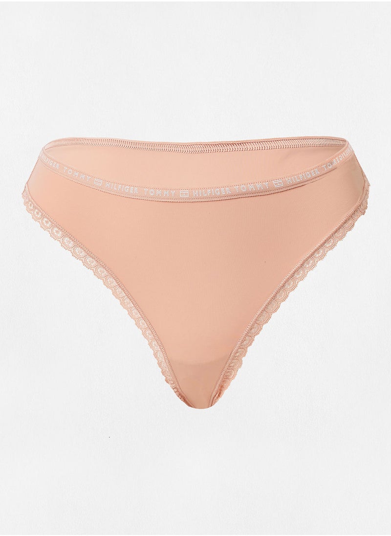 TOMMY HILFIGER - Microfibre Lace Thongs (pack of 3) - Image 1