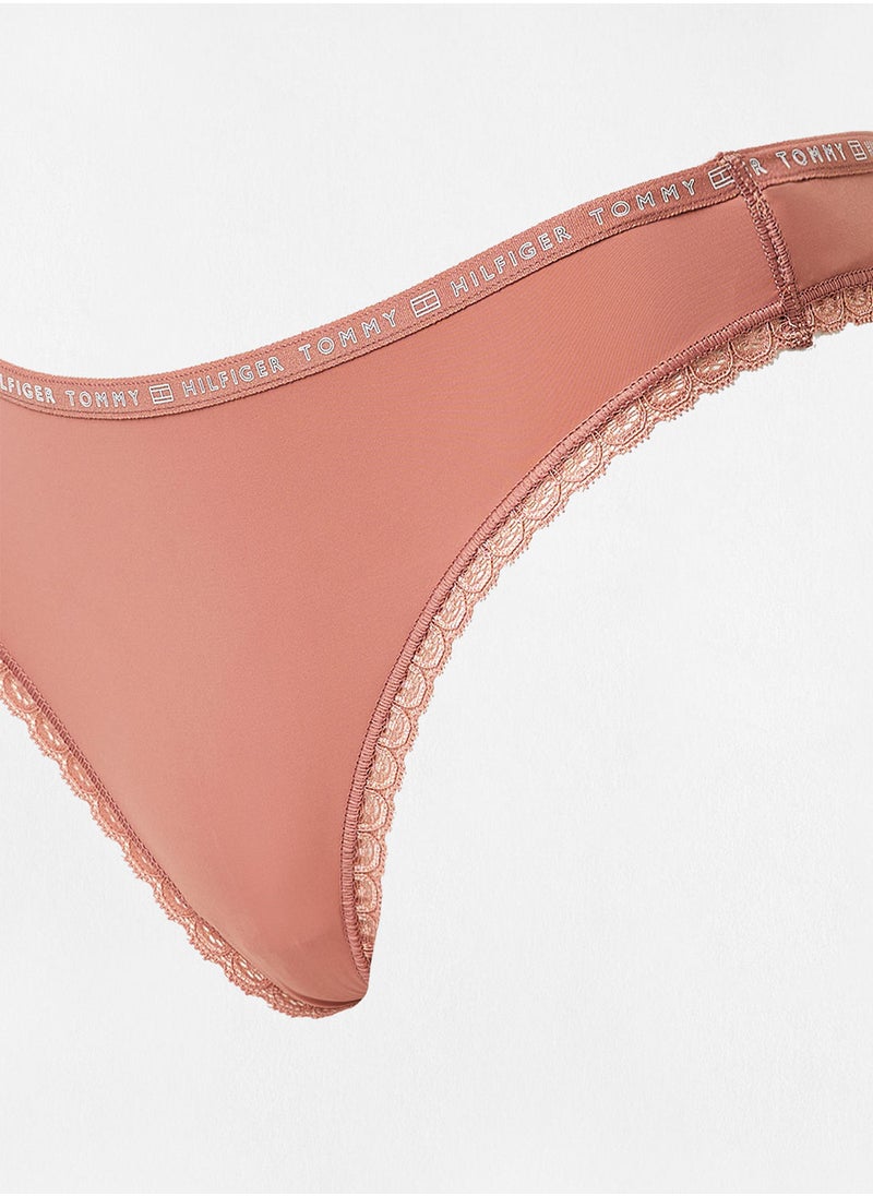 TOMMY HILFIGER - Microfibre Lace Thongs (pack of 3) - Image 1