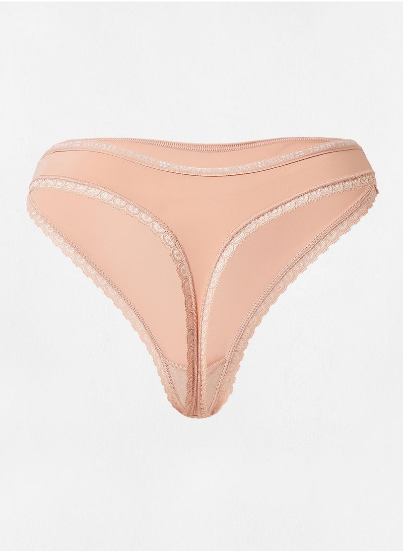 TOMMY HILFIGER - Microfibre Lace Thongs (pack of 3) - Image 1