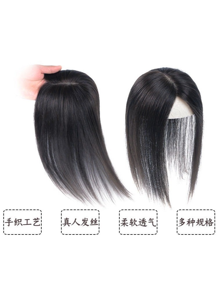 Estelle Wig Manufacturer Wholesale Full Hand Braided Single Mesh Replacement Block Ladies Head Cover White Hair Wig Piece Real Hair - Image 5