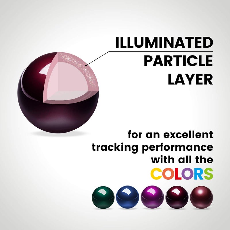 Perixx PERIPRO-303GR 34mm Replacement Trackball – Glossy Red Ball for Logitech M570, MX Ergo, PERIMICE-517/717 – Smooth Precision Control for Trackball Mice - Image 2