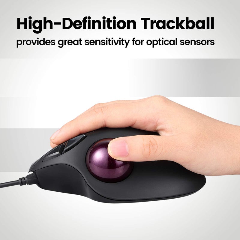Perixx PERIPRO-303GR 34mm Replacement Trackball – Glossy Red Ball for Logitech M570, MX Ergo, PERIMICE-517/717 – Smooth Precision Control for Trackball Mice - Image 5