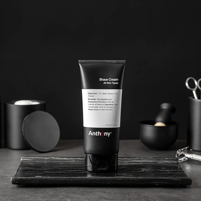 Anthony Shaving Cream Mens Sensitive Skin: Squalane, Eucalyptus, Spearmint and Rosemary Extracts, Help Soothe, Refresh, Cool, and Condition Your Skin for Shave 6 Fl Oz 2 Pack - Image 2
