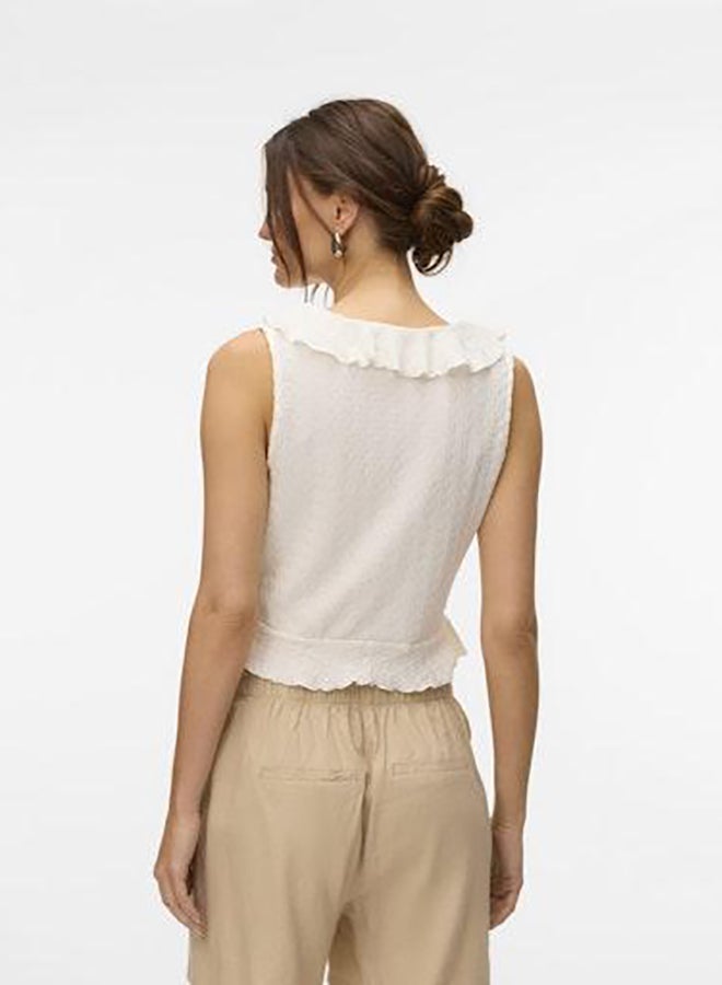 VERO MODA Vmida Sl Frill Top Jrs Ga - Image 5