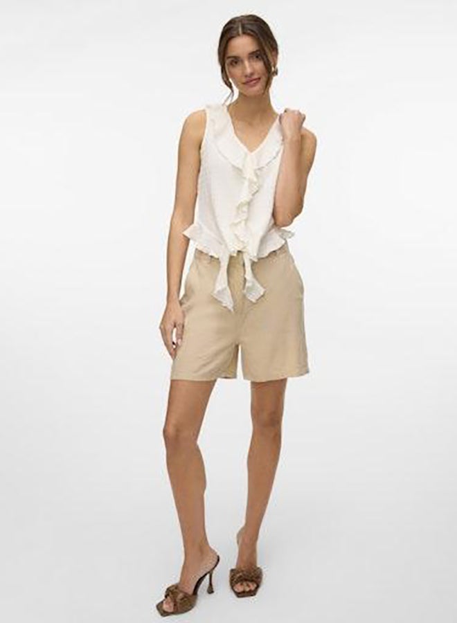 VERO MODA Vmida Sl Frill Top Jrs Ga - Image 2