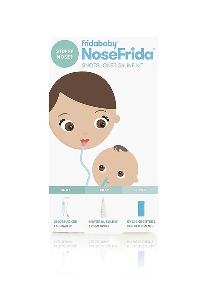 Baby - Baby Nasal Aspirator NoseFrida The Snotsucker Saline Kit With 10-Hygiene Filter - Image 1