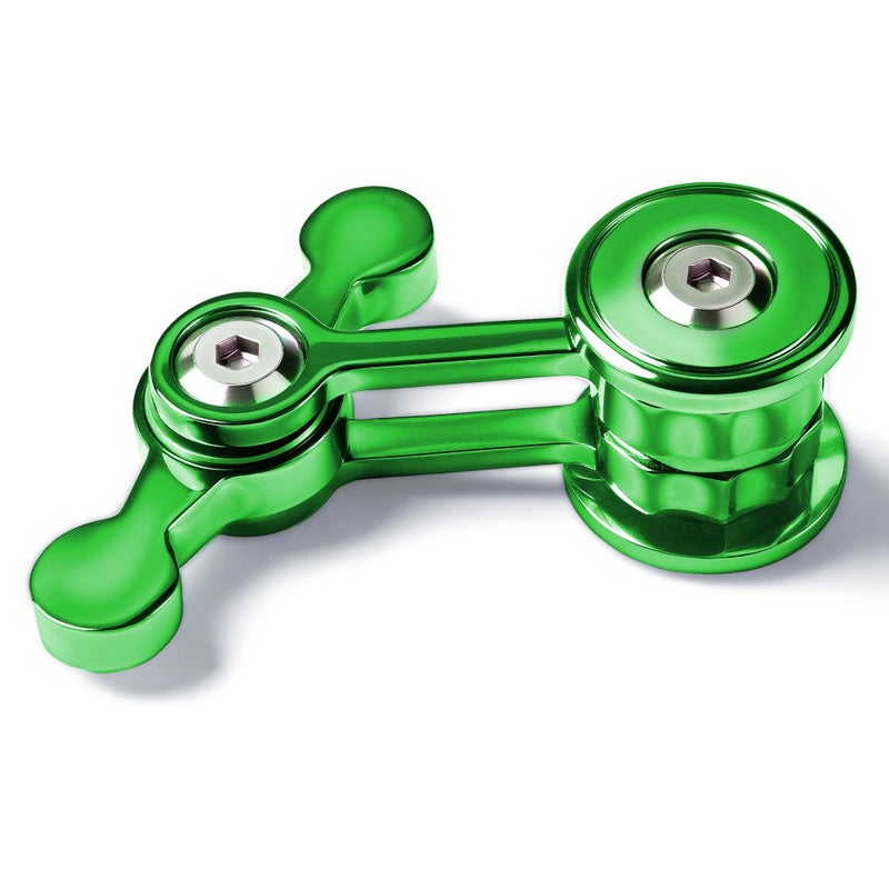 Chilvil Fidget Spinner for AdultsEaster Basket Stuffers Gifts for Teen Boy Men Metal Silent EDC Cool Gadgets Quiet Figette Office Desk Toy Anxiety Stress Calm Down Sensory Autism ADHD Valentines Day Green - Image 3