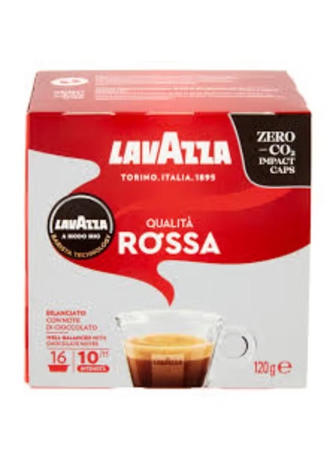 Lavazza A Modo Mio Rossa Coffee Capsules - 16 Capsules