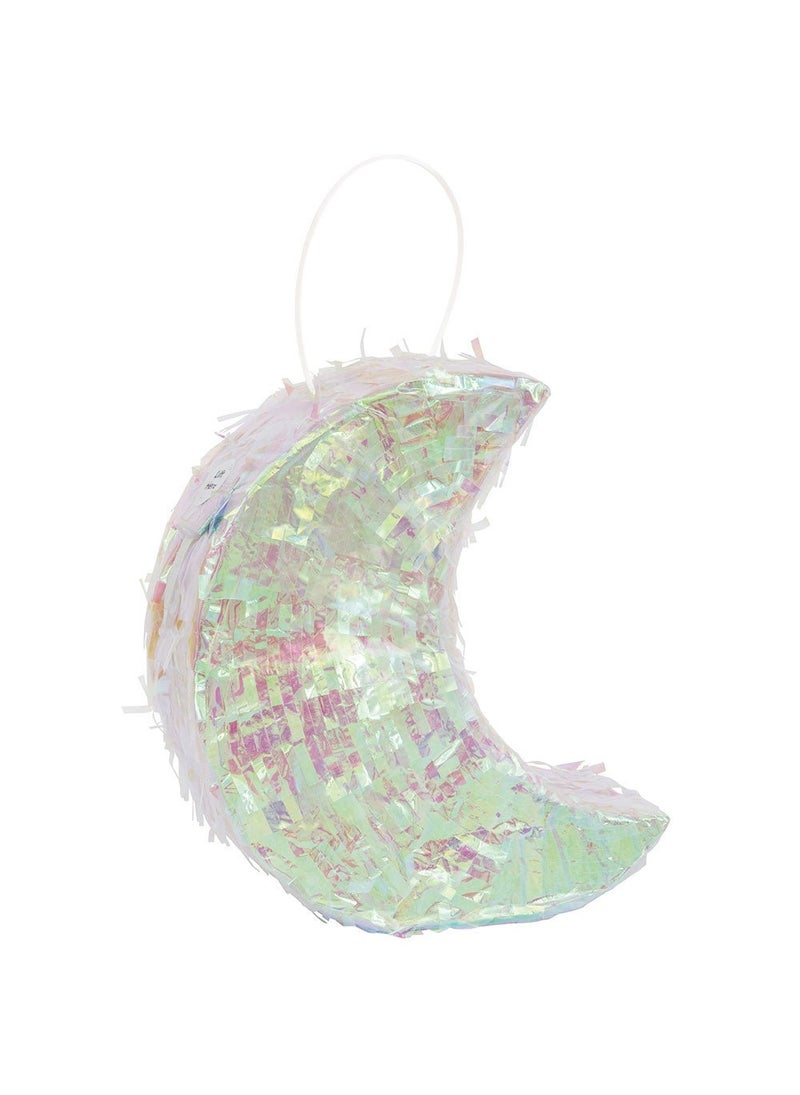 Unique Mini Moon Piñata Silver Classic Break 15 x 19 cm