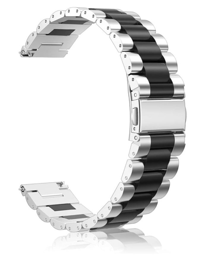 سوار بديل متوافق مع ساعة هواوي  سامسونج جالكسي 22 ملم ببنية من الستانلس ستيل الصلب فاينتي - Image 4