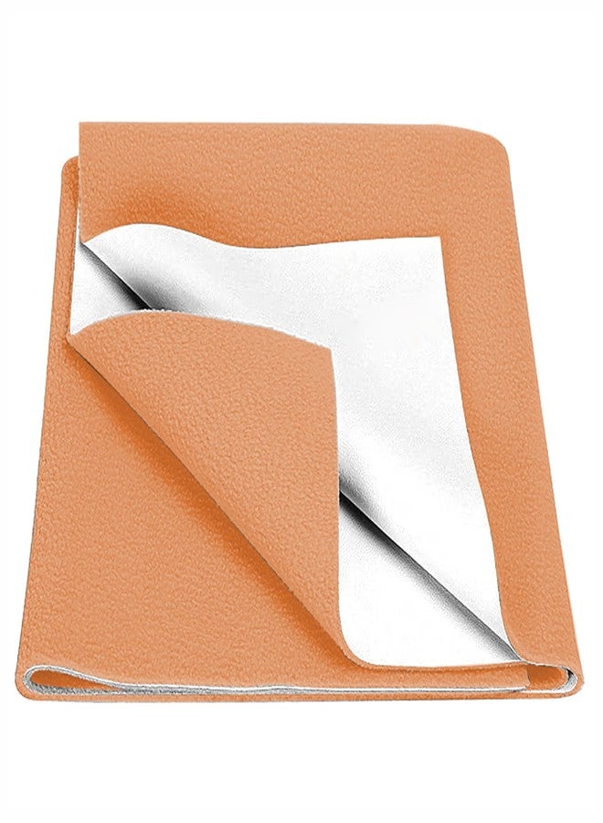 BabyMoo Changeable Dry Sheet I Water-Resistant Bed Protector Sheet I Baby Water Proof Dry Sheet (1, Orange, Medium) - Image 1