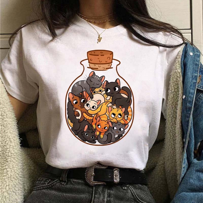 [Send On The Same Day] Supply T-Shirt Printed T-Shirt Women'S Short-Sleeved Women'S Clothing - Image 1