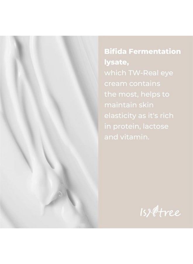 ISNTREE - Tw-Real Eye Cream Korean Eye Cream For Dark Circles, Bags Under Eyes 1.01 Fl. Oz. - Treatment Care - Reduce Fine Lines, Puffiness, Dryness - Dull Spots Under Eye - Image 1