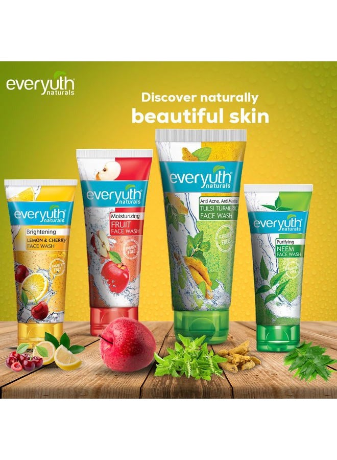 Everyuth Naturals Tulsi Turmeric Face Wash (150g + Free 15g) - Image 4