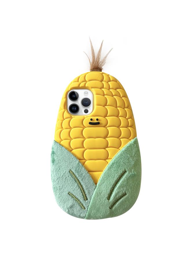 Zaboon Case For iPhone 13 Pro Max Cartoon 3D Corn Silicone Phone Case - Image 1