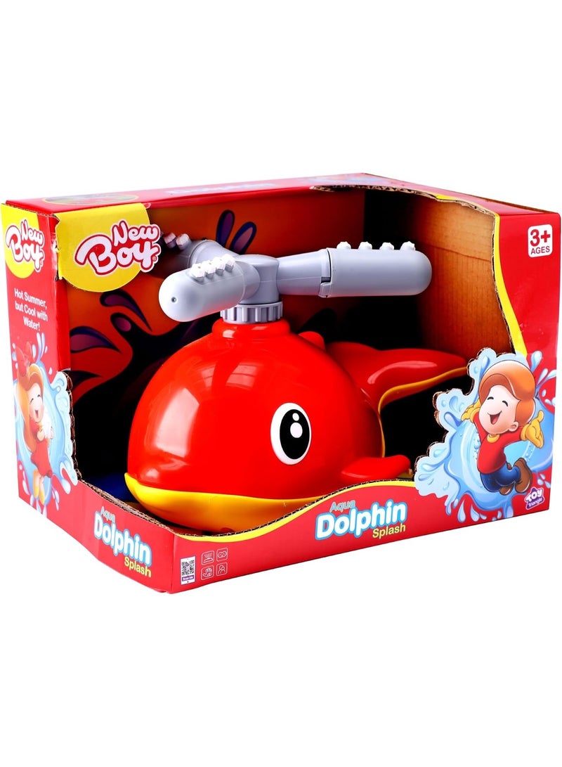New Boy Aqua Dolphin Splash Water Sprinkler Toy, Outdoor Garden Water Spray Toy for Kids, Fun Summer Backyard Water Play Toy, Perfect Beach and Pool Toy for Boys Girls Ages 3+ - 698135 - Image 4