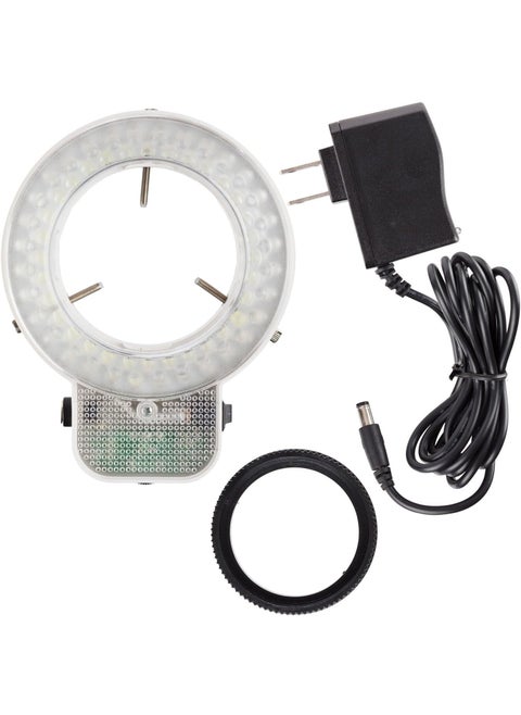 AmScope LED64S 64 LED Microscope Ring Light with Dimmer