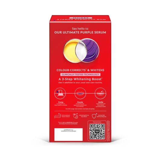 Colgate سيروم كولجيت أوبتيك وايت بنفسجي، 40 مل، تعزيز تبييض الأسنان، تركيبة تصحيح اللون - Image 4