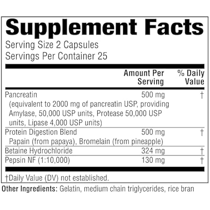 Twinlab Super Enzyme Caps - Constipation Supplement with Digestive Enzymes - 50 Capsules - Image 2