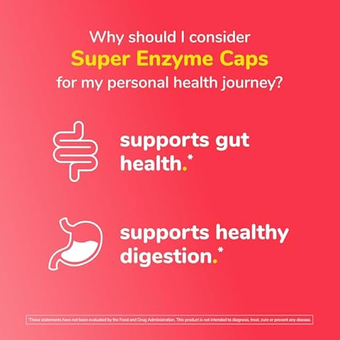 Twinlab Super Enzyme Caps - Constipation Supplement with Digestive Enzymes - 50 Capsules - Image 5