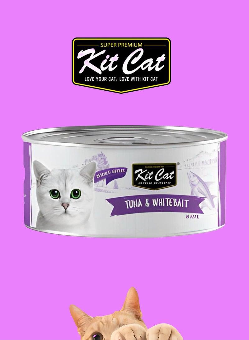 كيت كات كت كات ( 24 عبوة ) طعام رطب بنكهة التونة والسمك الصغير / لقطط الصغيرة و الكبيرة / 80 غرام . - Image 2