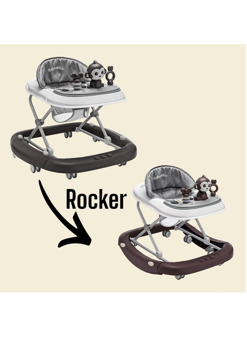 BABYCARA Infants Musical Baby Walker and Rocker Function With Adjustable Height  - Image 2