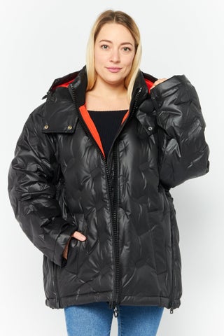 Women Brand Logo Hooded Puffer Jacket, Black - pzsku/Z65E2371BD1C12D64BB18Z/45/1746233132/8886fb75-9249-436e-b9af-c466c1ff9130