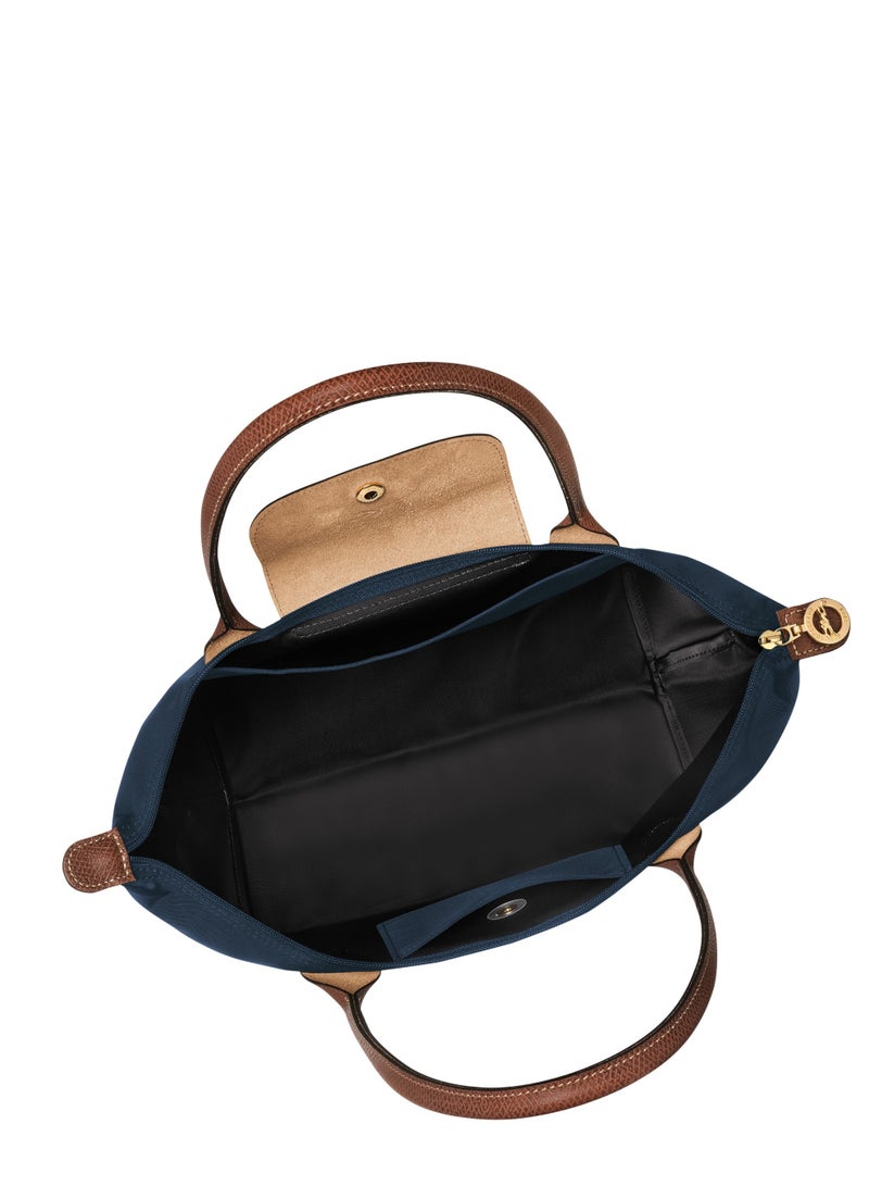 CHAMPS Short Handle Zipper Snap Closure Canvas and Leather Trimmed Tote Medium Women's - Image 4